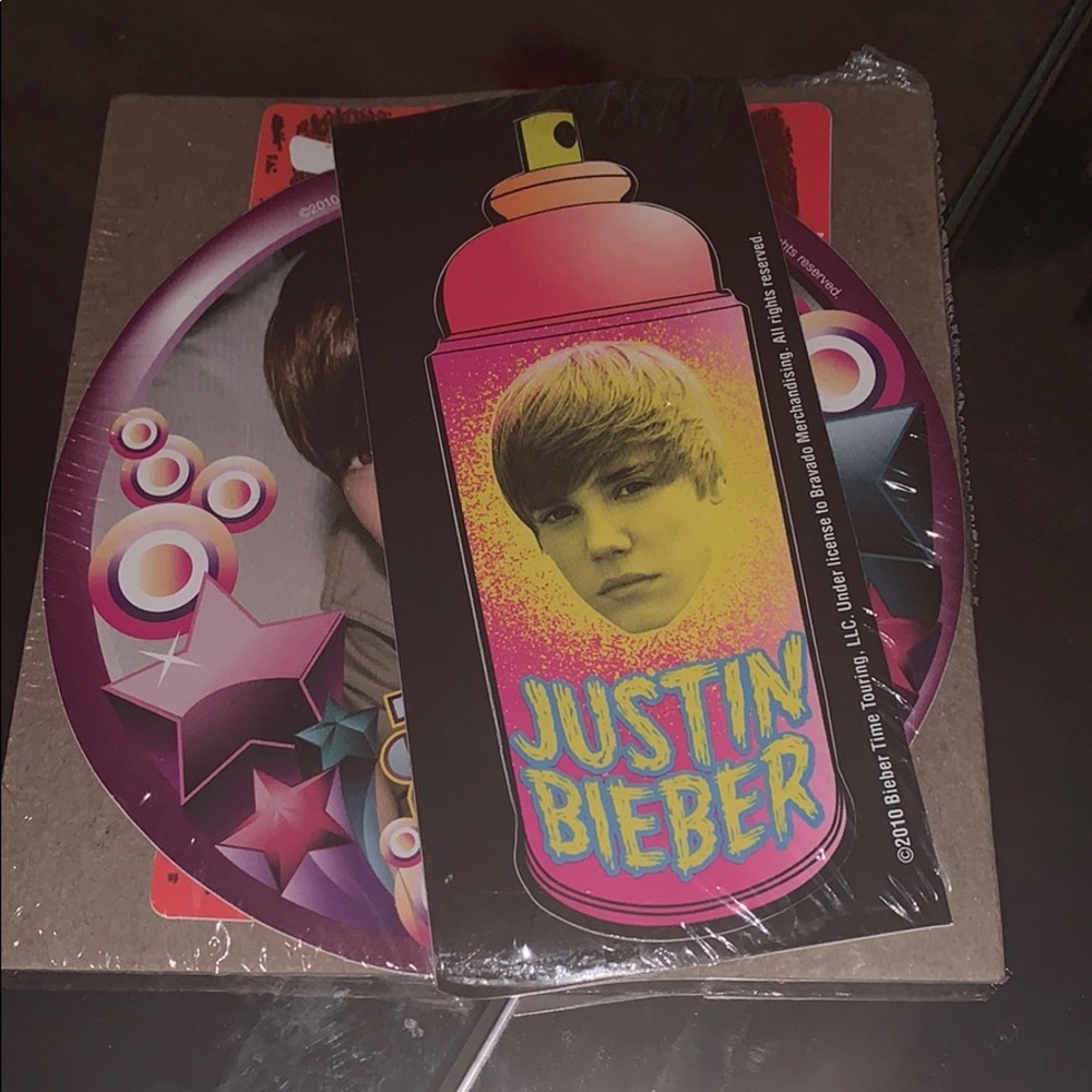 Rare Justin Bieber Sticker Pack from Tour
